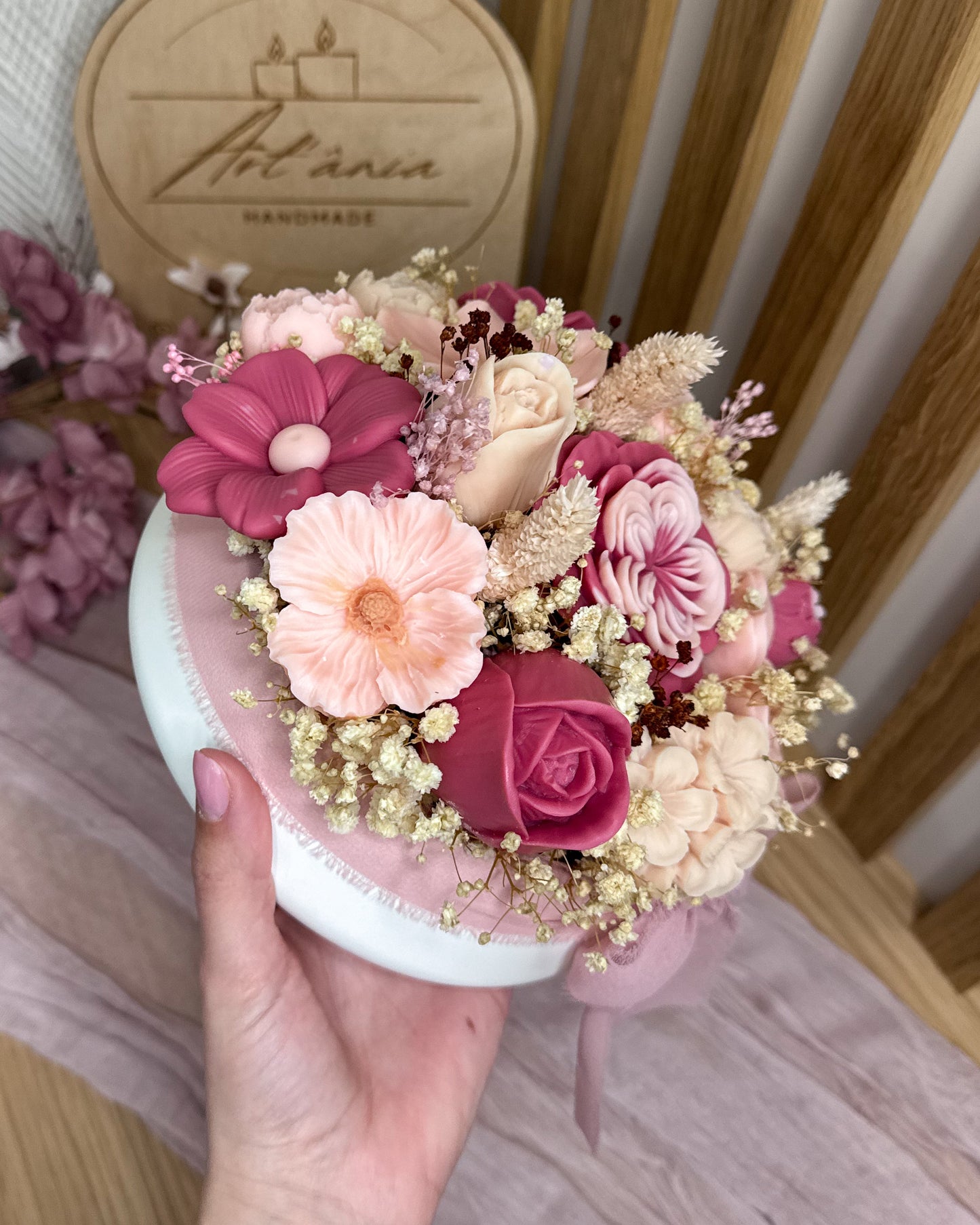 ARRANJO FLORAL ROSÉ