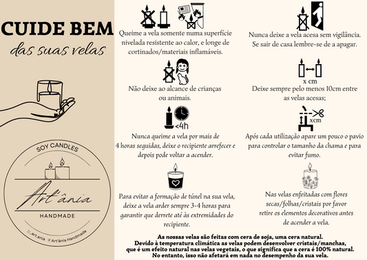 CUIDE BEM DAS SUAS VELAS