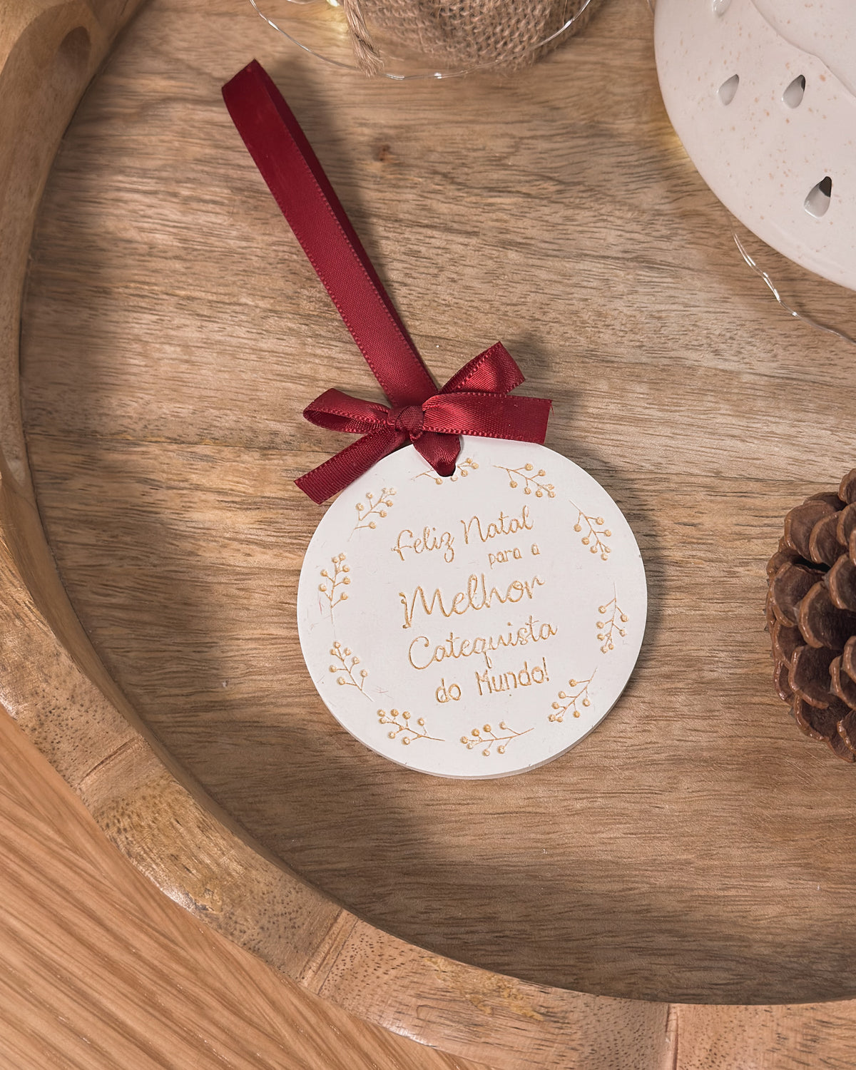 GESSO PERFUMADO | "FELIZ NATAL...CATEQUISTA"