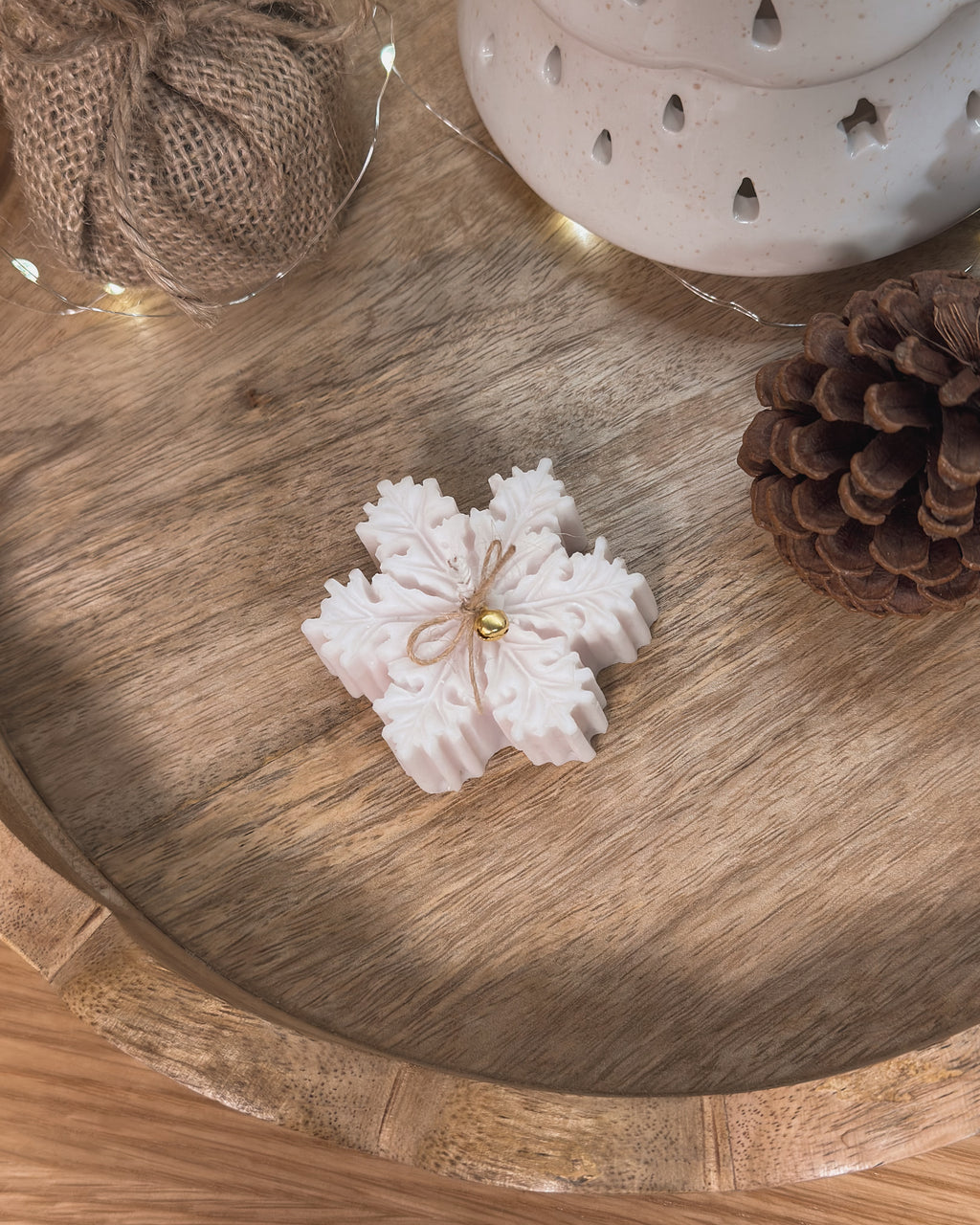 VELA DECORATIVA | FLOCO DE NEVE