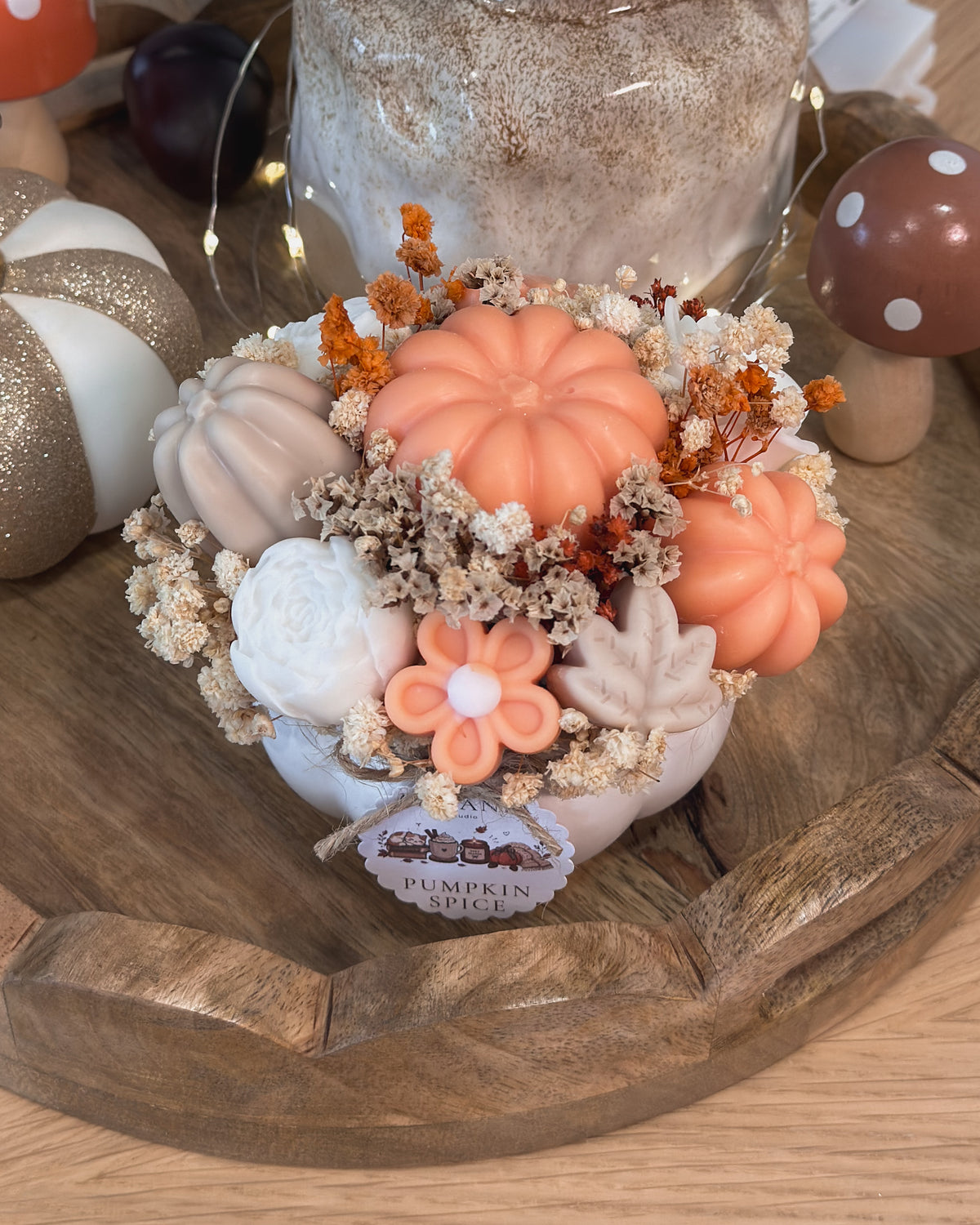 ARRANJO FLORAL PUMPKIN