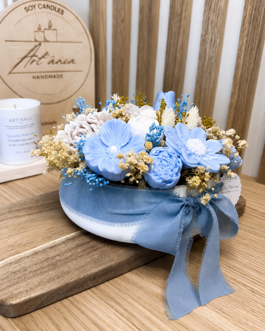 ARRANJO FLORAL CELESTE
