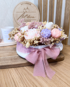 ARRANJO FLORAL LILÁS