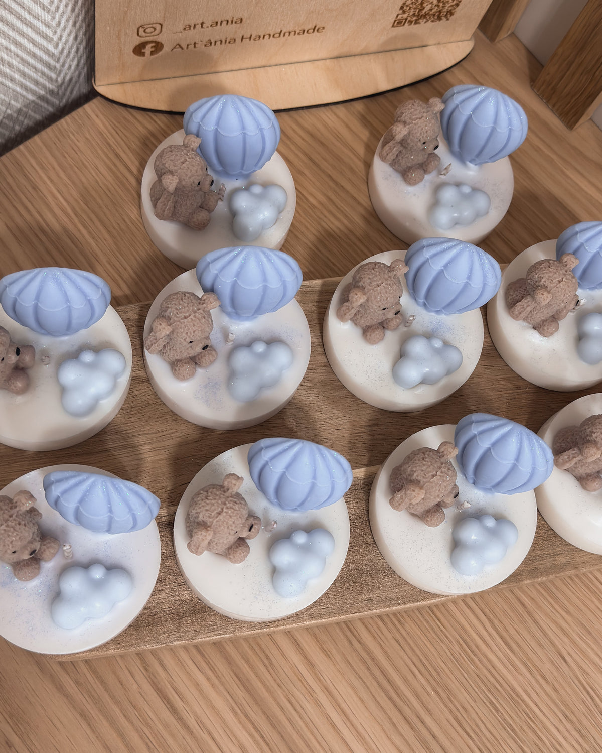 VELA URSINHO COM BALÃO AR QUENTE E NUVEM