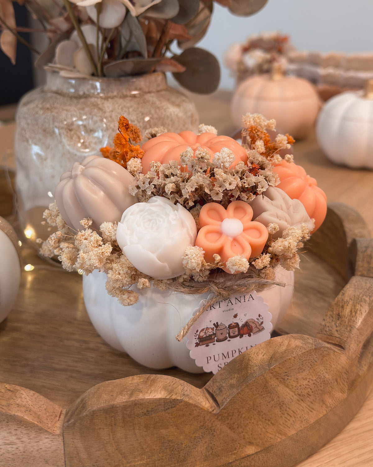 ARRANJO FLORAL PUMPKIN