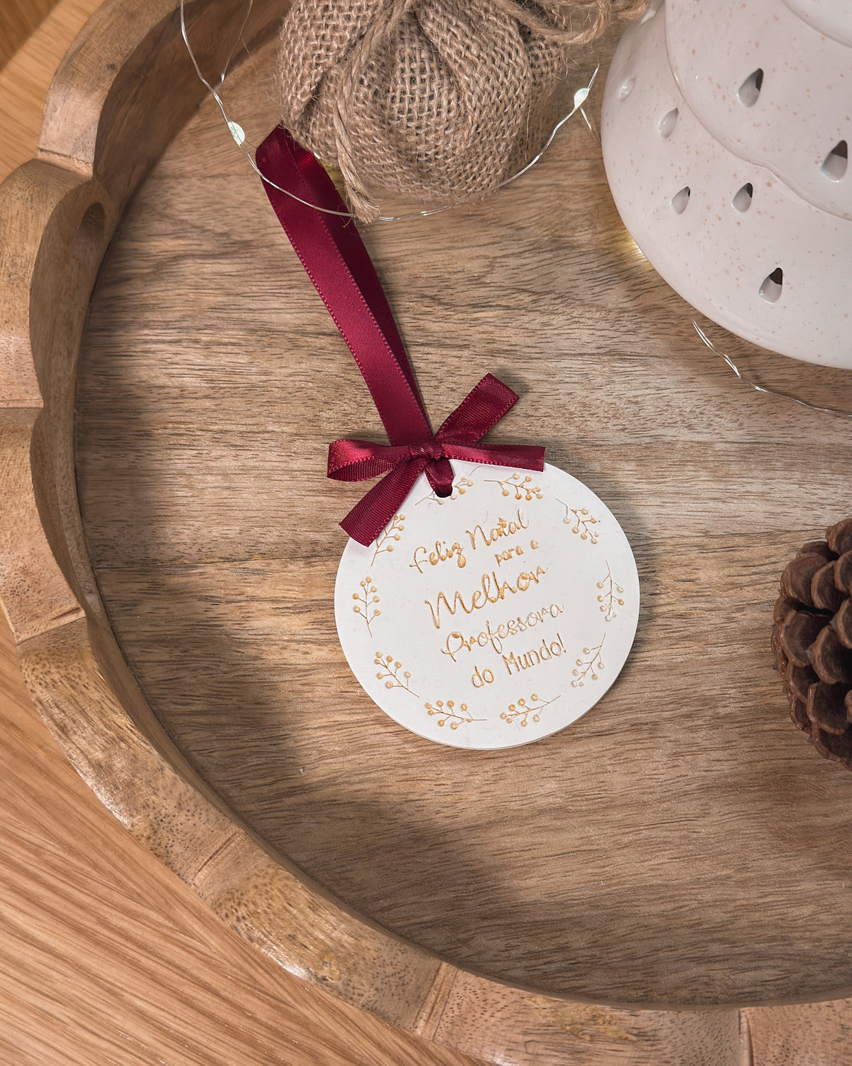 GESSO PERFUMADO | "FELIZ NATAL...PROFESSORA"