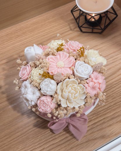ARRANJO FLORAL PASTEL