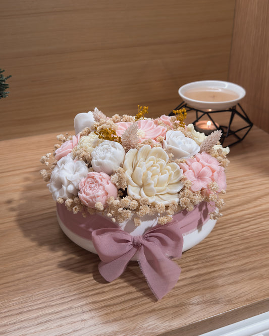ARRANJO FLORAL PASTEL