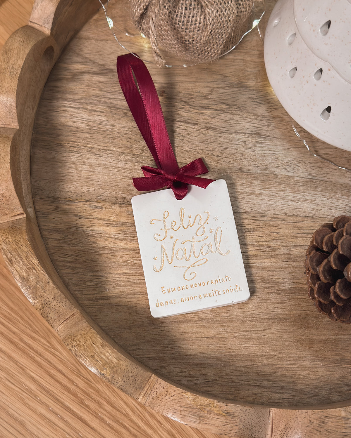 GESSO PERFUMADO | "FELIZ NATAL..."