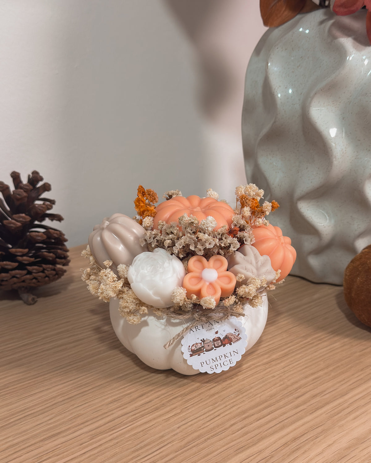 ARRANJO FLORAL PUMPKIN