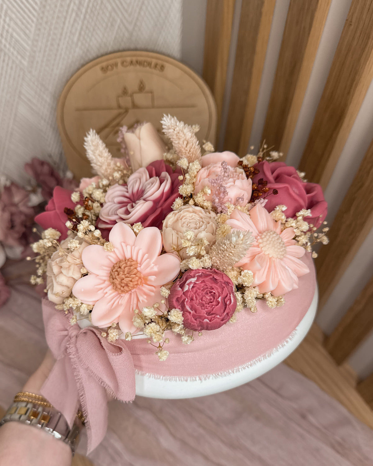ARRANJO FLORAL ROSÉ