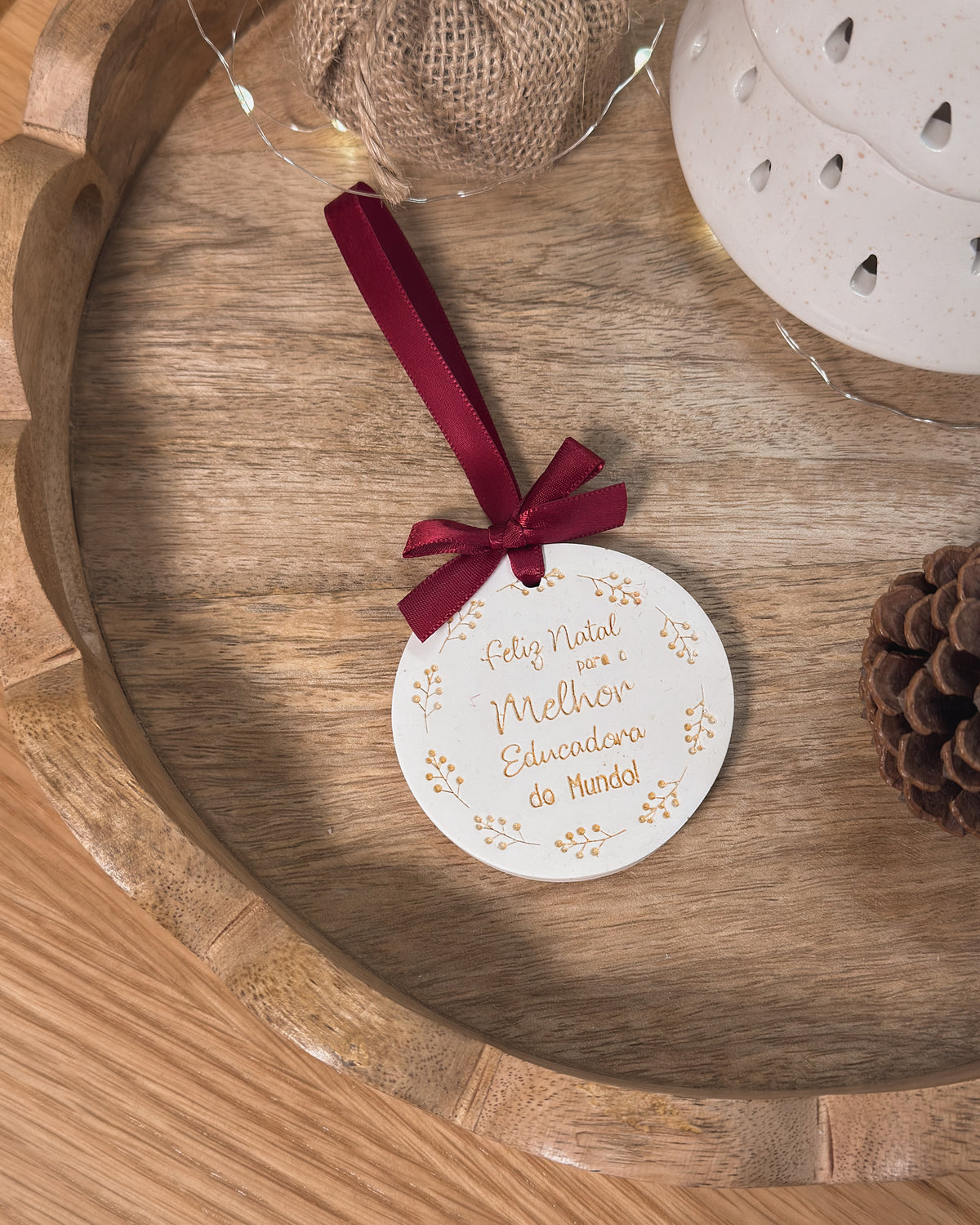 GESSO PERFUMADO | "FELIZ NATAL...EDUCADORA"