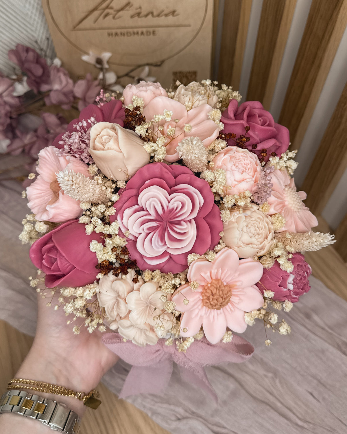 ARRANJO FLORAL ROSÉ