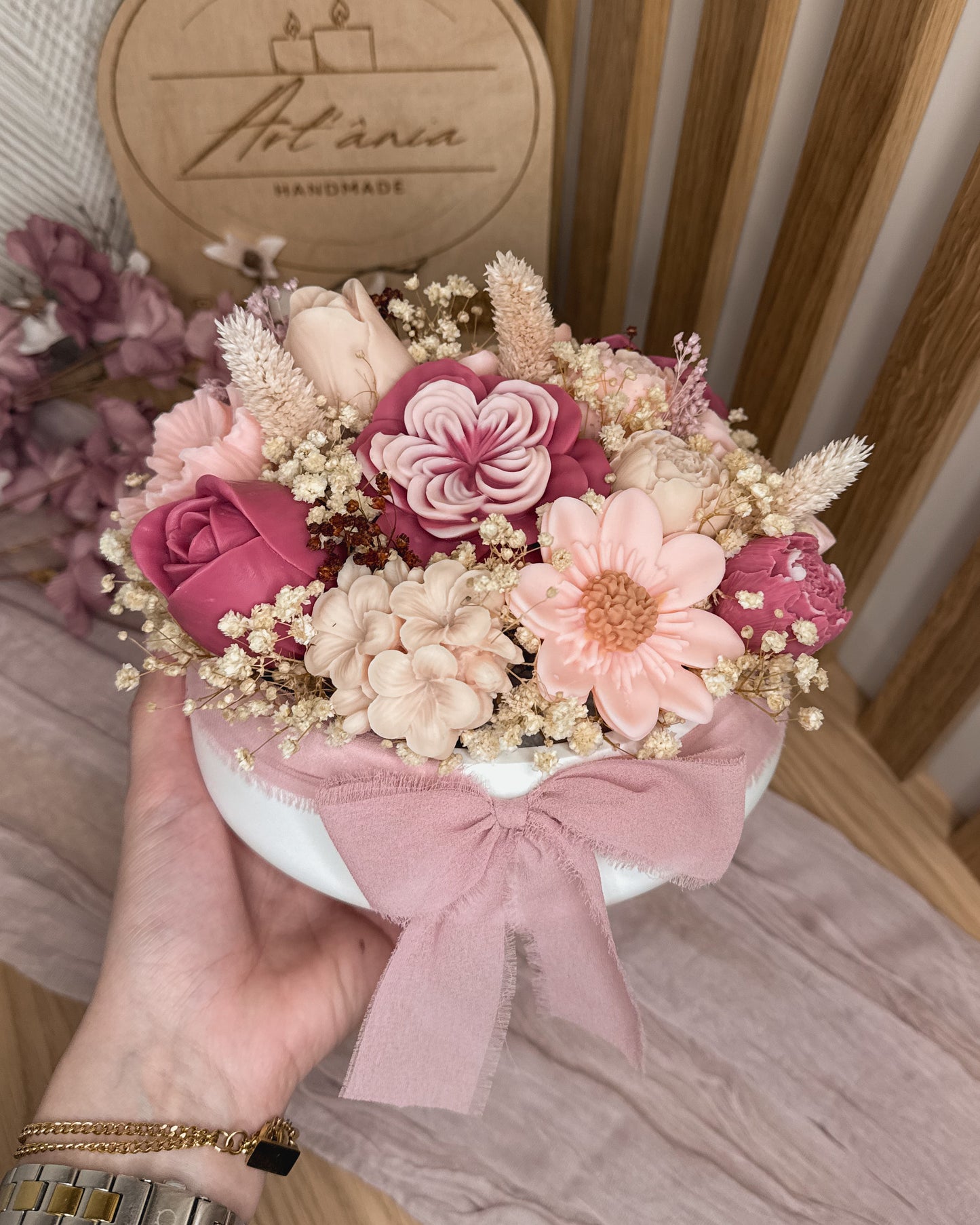 ARRANJO FLORAL ROSÉ