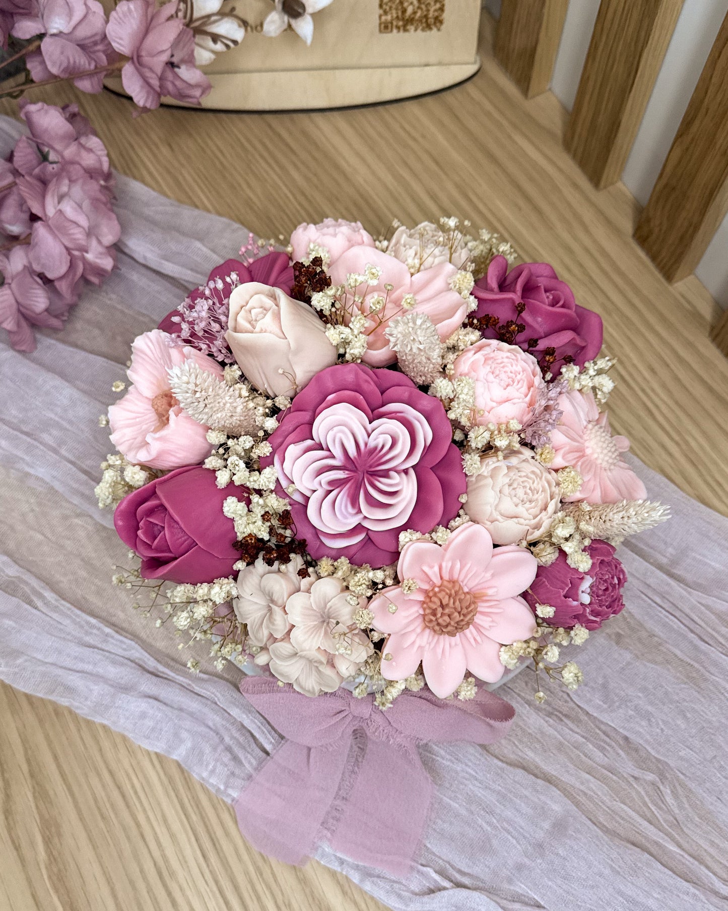 ARRANJO FLORAL ROSÉ