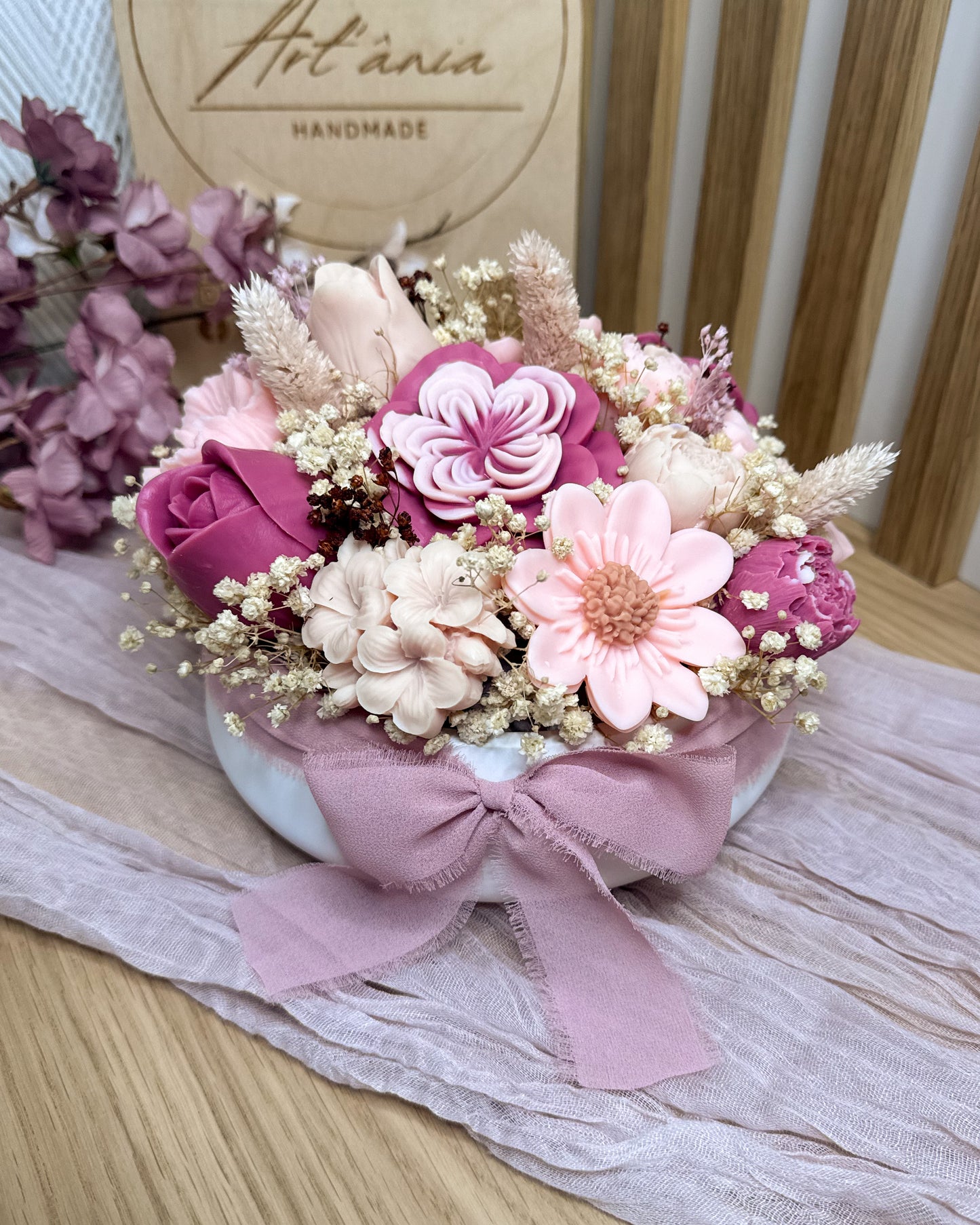 ARRANJO FLORAL ROSÉ