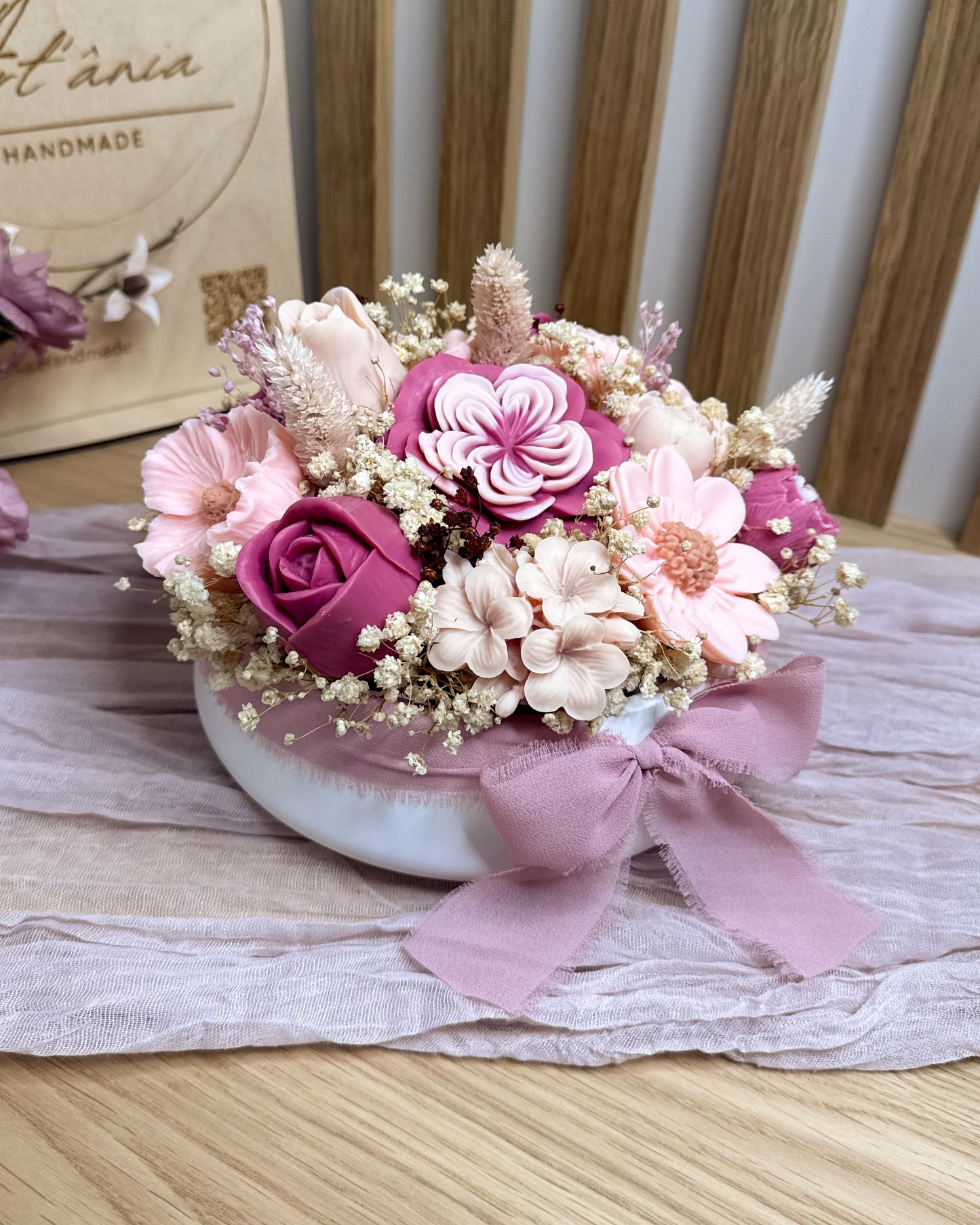 ARRANJO FLORAL ROSÉ