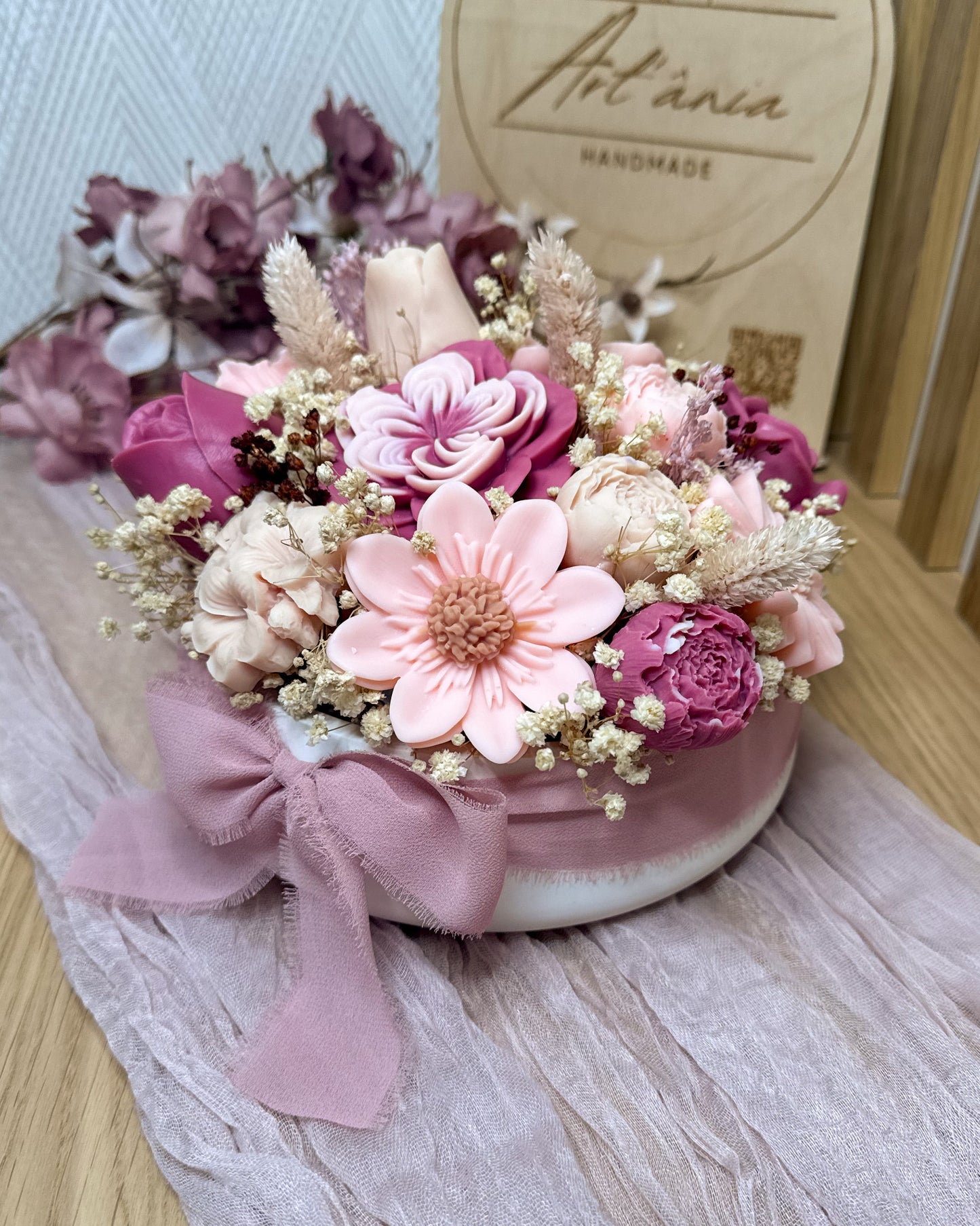 ARRANJO FLORAL ROSÉ