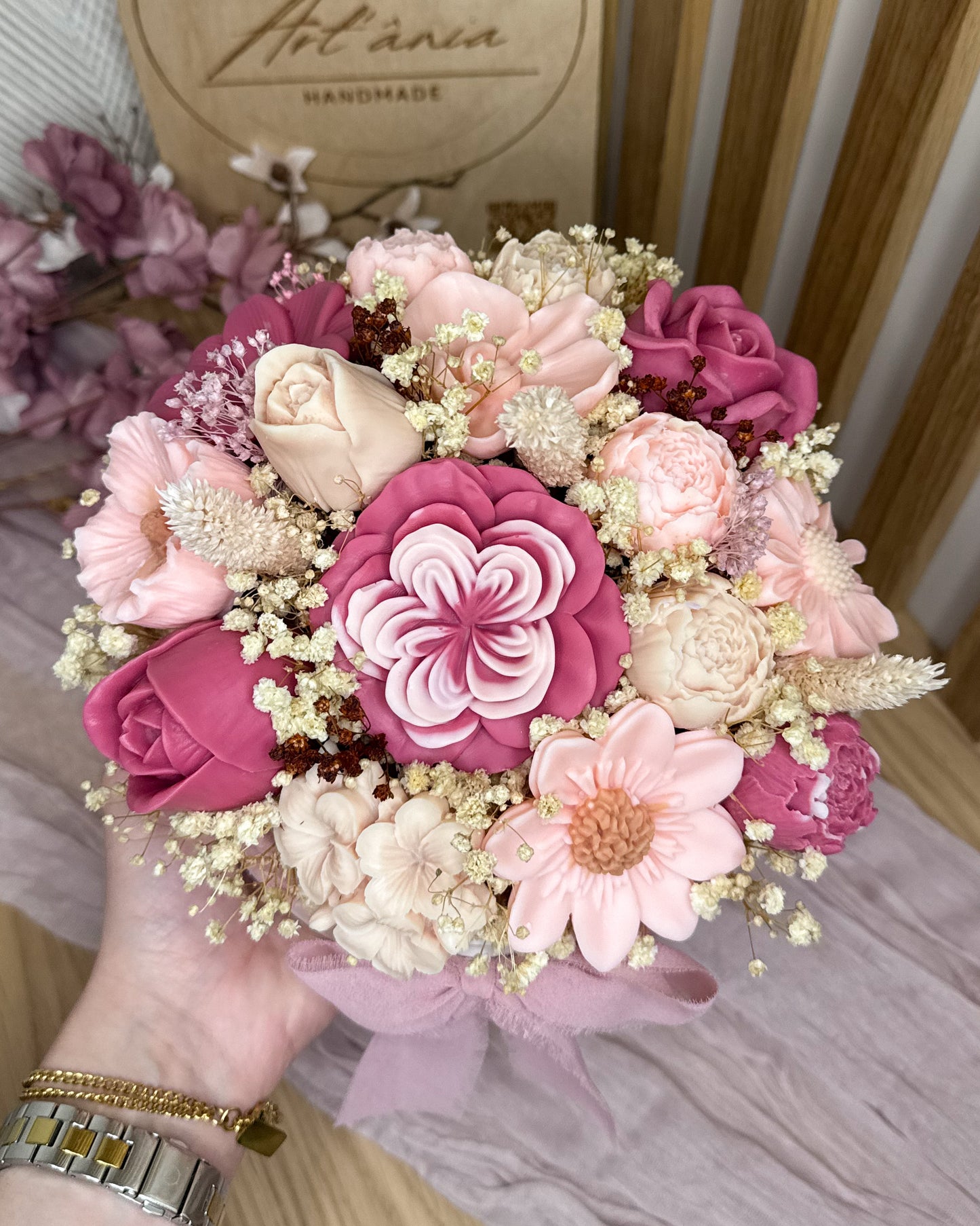 ARRANJO FLORAL ROSÉ